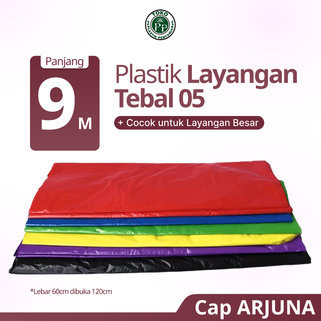 PLASTIK LAYANGAN TEBAL PLASTIK LAYANG LAYANG PLASTIK WARNA LEBAR 60CM PANJANG 9 METER