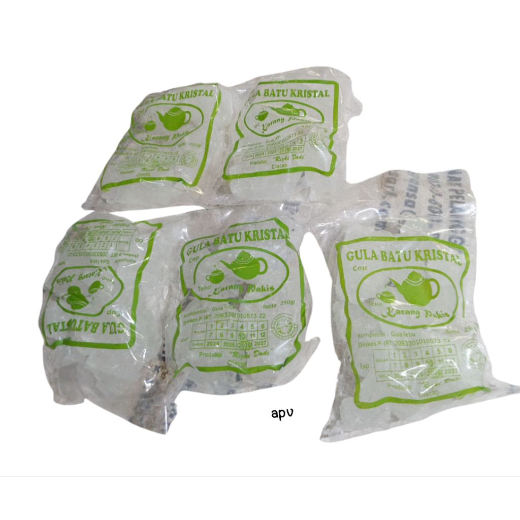 

gula batu kristal cap teko karang pakis 250 gram/gula batu kuning kemasan polos 250 gram