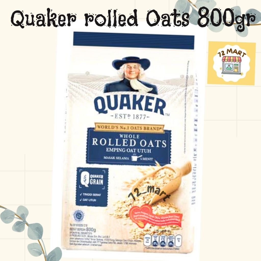 

Quaker Rolled Oat 800gr/Havermout