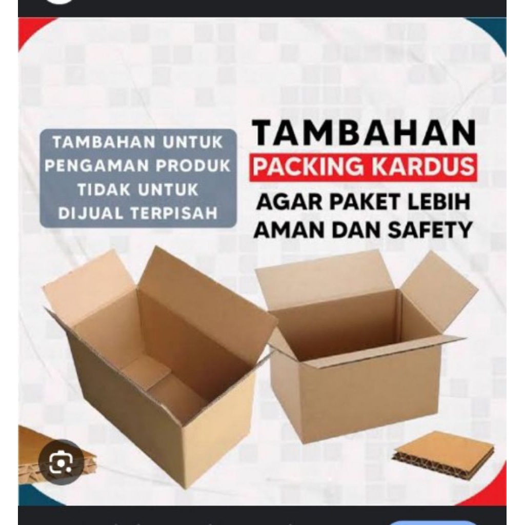 

KARDUS PACKING TAMBAHAN/ PESANAN JAUH LEBIH AMAN