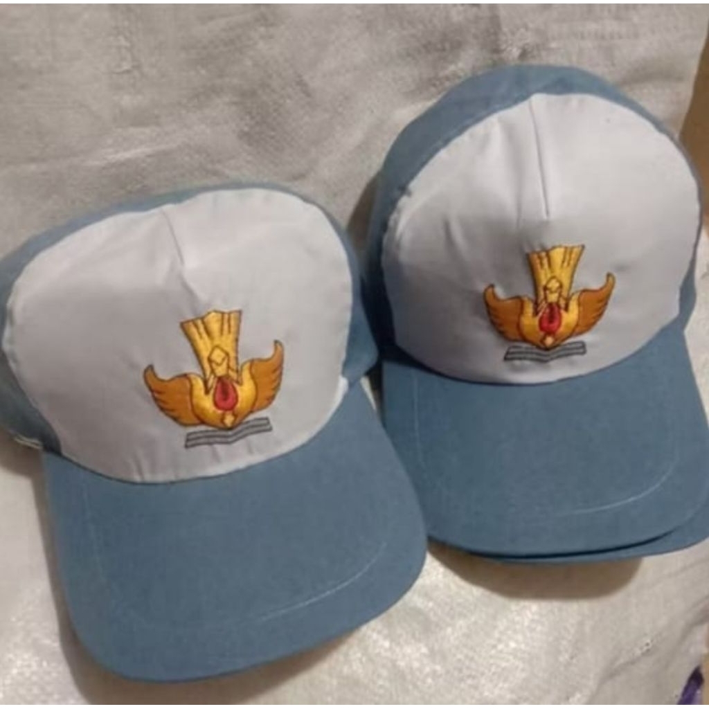 topi sma topi sekolah sma topi abu putih topi bordir