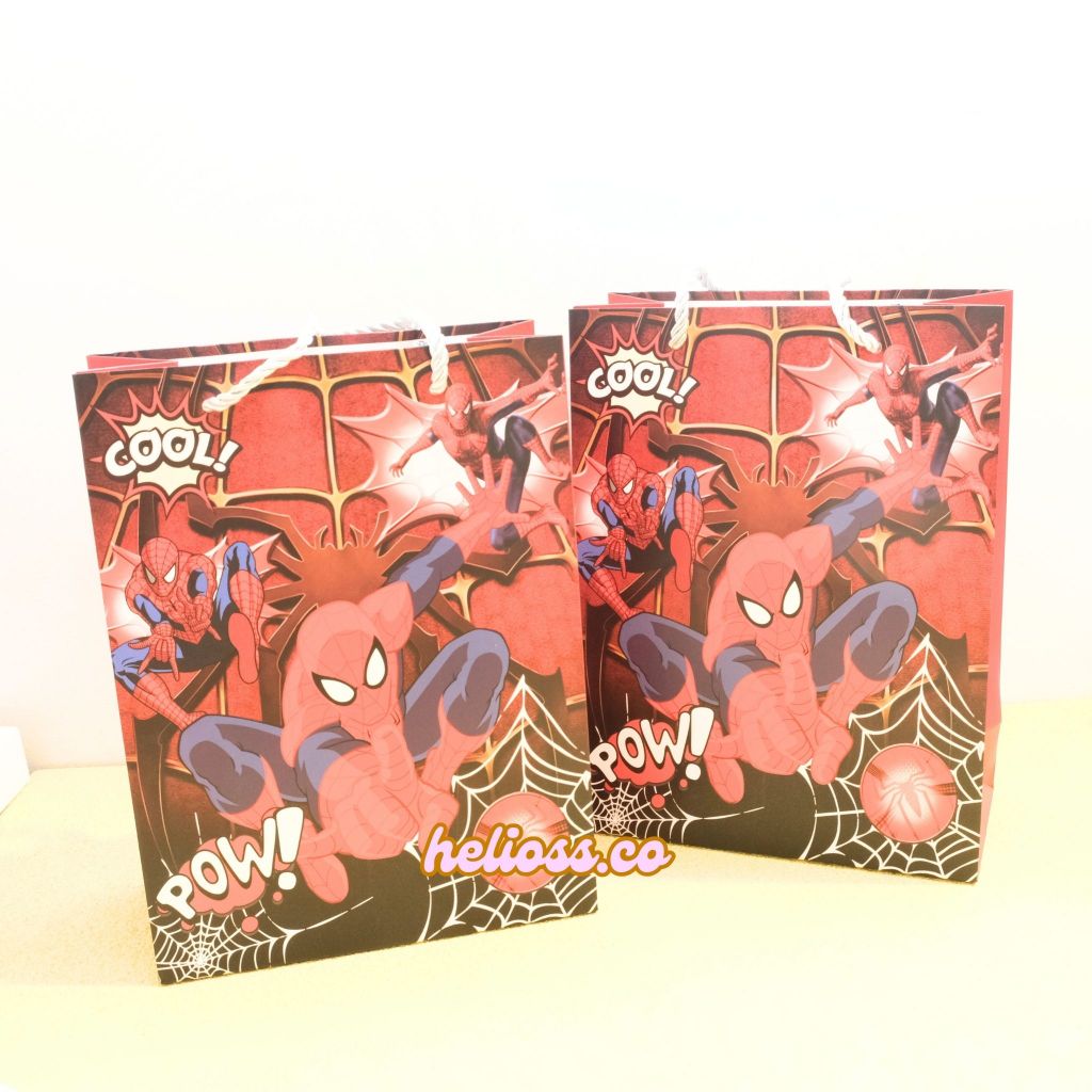 

PAPERBAG SPIDERMAN TAS KADO PAPER BAG TAS KANTONG SOUVENIR GOODIEBAG SPIDERMAN ANAK COWOK TERMURAH HELIOSS.CO