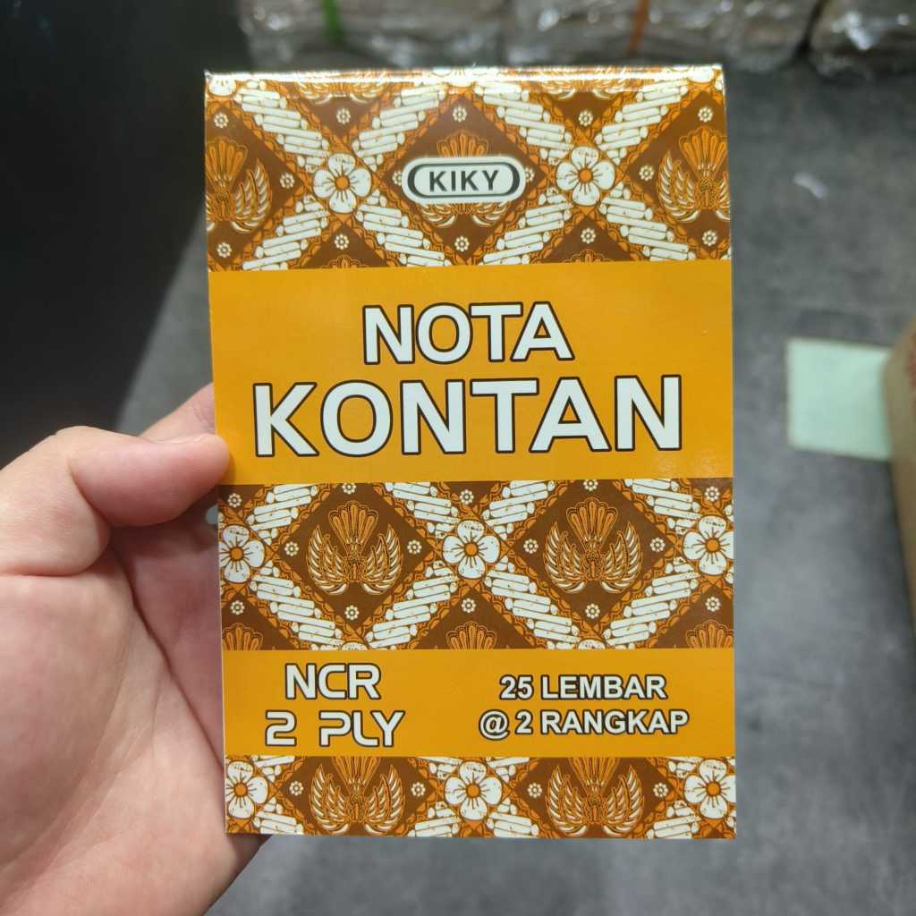 

Buku Nota Kontan Kiky NCR 2 Ply – 25 Lembar @ 2 Rangkap / Nota 2 Rangkap / Nota Transaksi / Nota
