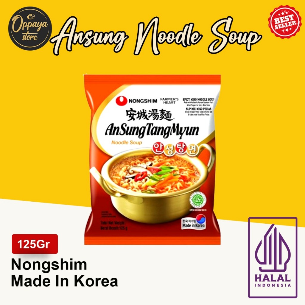 

Nongshim Ansungtangmyun Ramyn 125Gr Halal Orginal Ramen