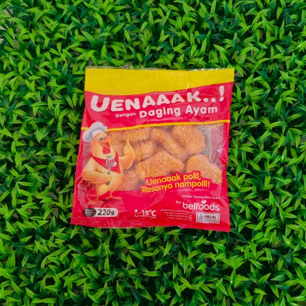 

Belfoods Chicken Nugget Uenak POLL - Berat 220 Gr
