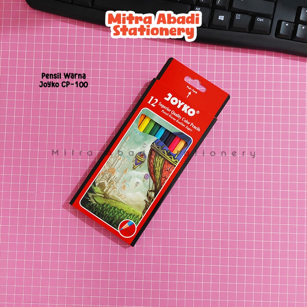 

JOYKO COLOR PENCIL CP-100 / JOYKO PENSIL WARNA KAYU 12 WARNA UNTUK ANAK KUALITAS SUPER