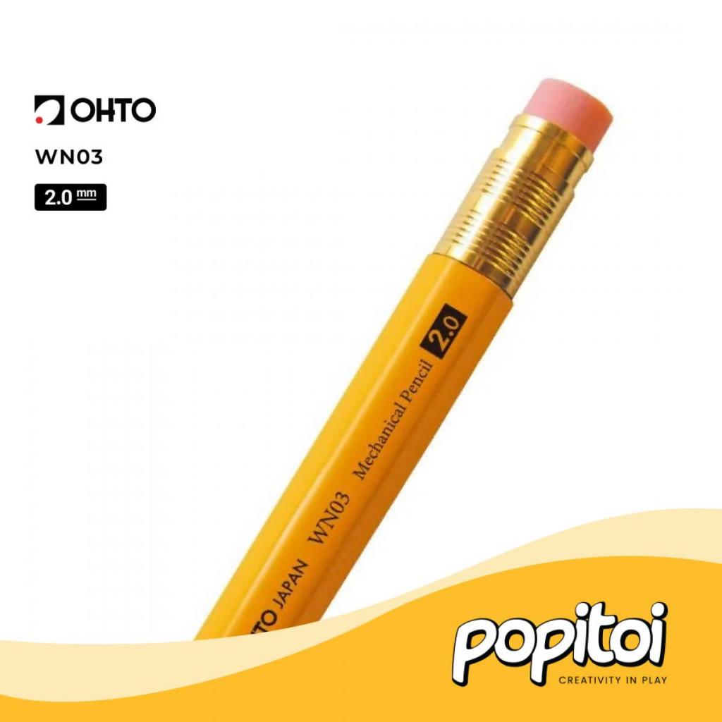 

OHTO WN03 Sharp Wooden Mechanical Pencil Lead Holder 2.0 mm APS-680E Pensil Mekanik Cetek