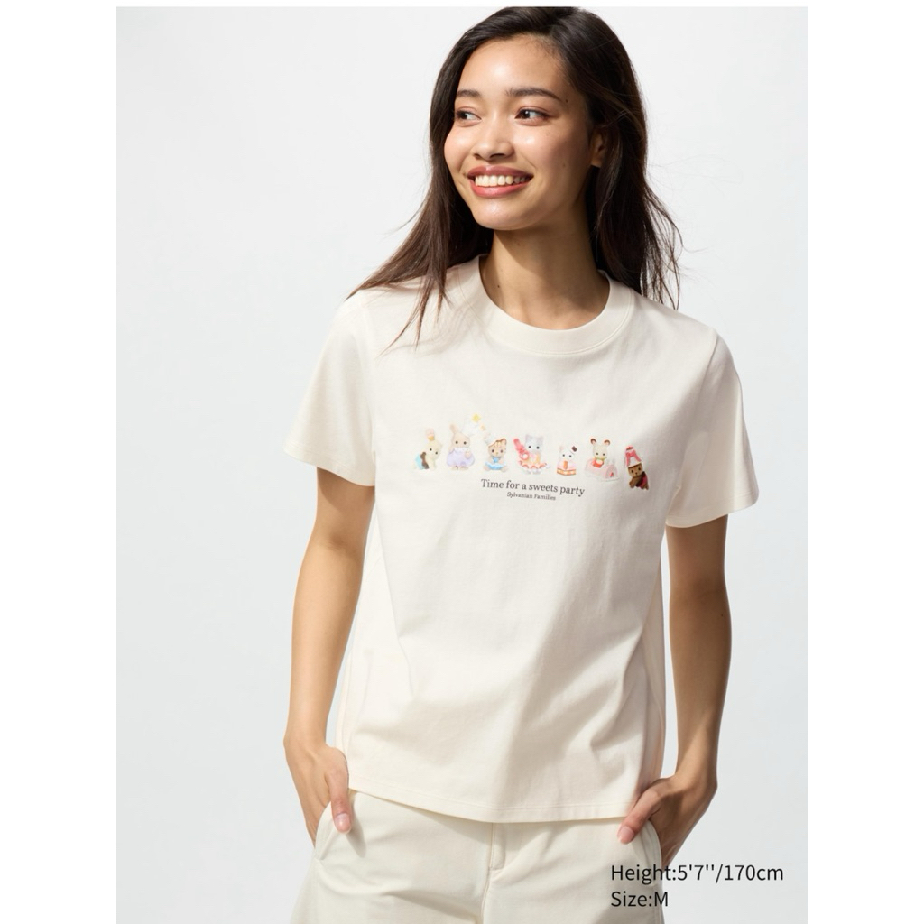 SALE WOMEN UT Sylvanian Families Lengan Pendek UNIQLO
