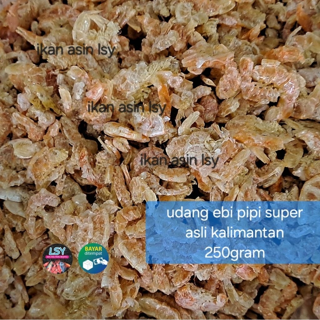 

udang kering ( asli ebi kalimantan ) ebi pipi super 250gram