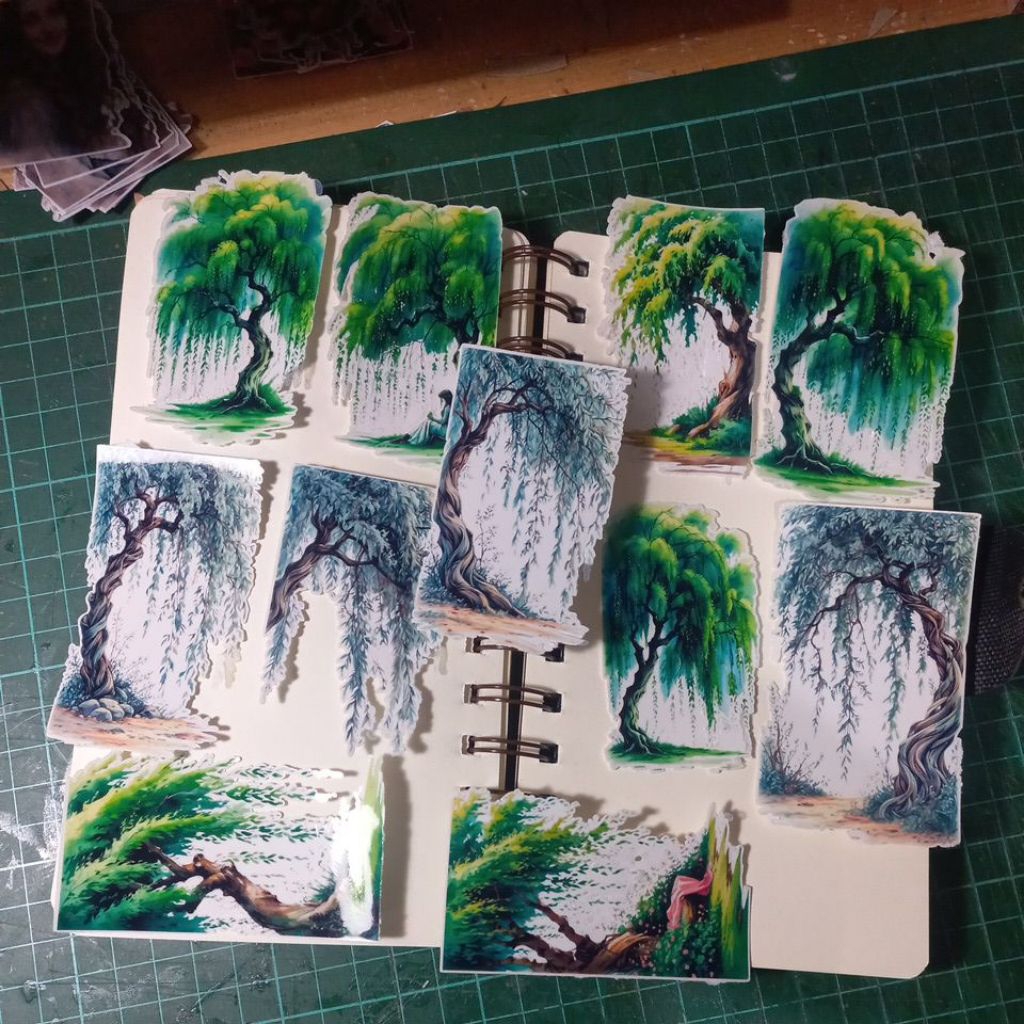 

ARTDOESWORK The Wiĺlow trees 1 stiker transparant