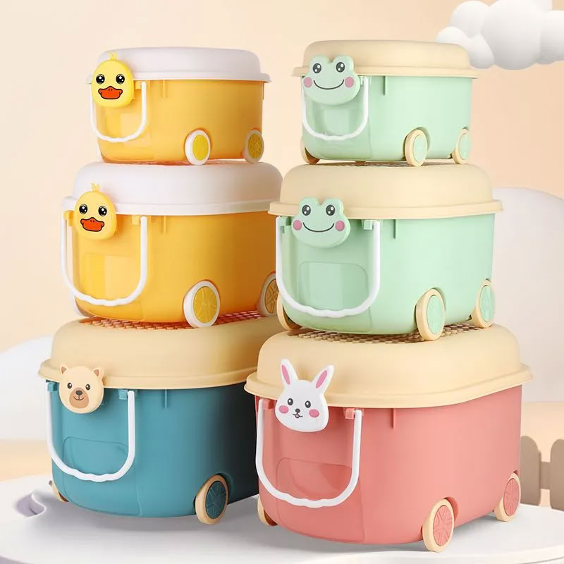 Kotak Penyimpanan Mainan Storage Box Dengan Roda Container Box Serbaguna Organizer Box