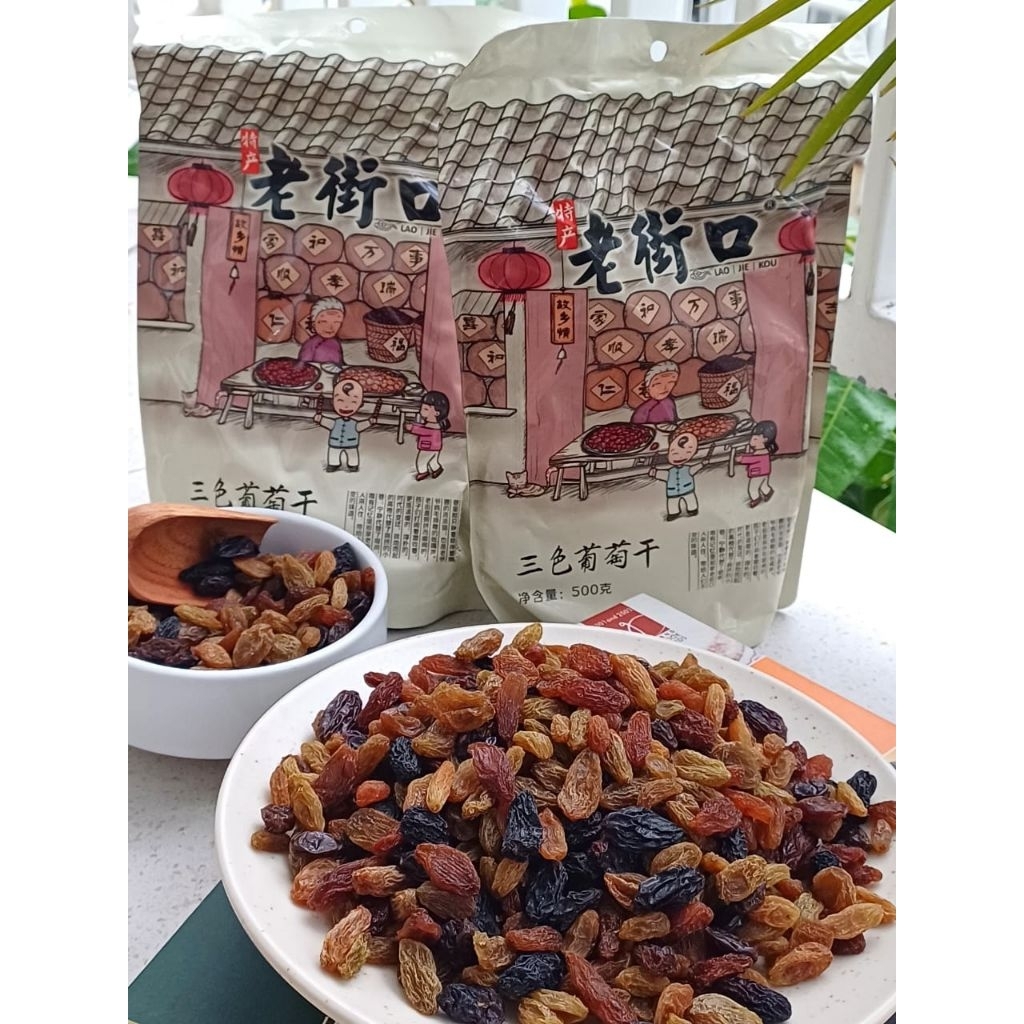 

Kismis Mix colour Raisins Premium 500 gram/Bks