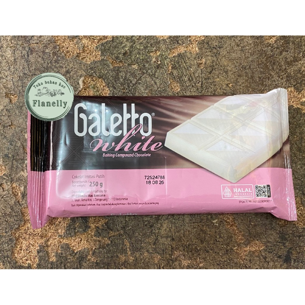 

GALETTO WHITE BAKING COMPOUND CHOCOLATE 250GR