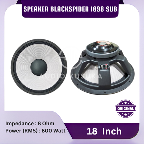 SPEAKER SUBWOOFER BLACK SPIDER 1898 SUB MK II 18 INCH BLACKSPIDER ORIGINAL
