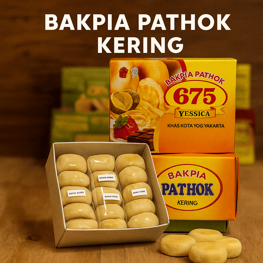 

Bakpia Pathok Kering Rasa Cokelat Kacang Hijau Keju Durian