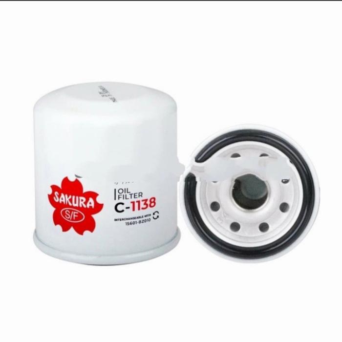 SAKURA C-1138 ORIGINAL Saringan Filter Oli Mesin Mobil TOYOTA AVANZA RUSH AGYA CALYA RAIZE