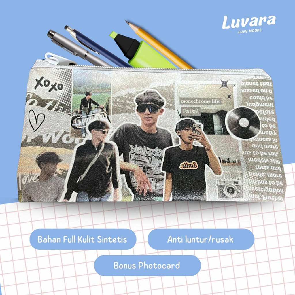 

Tempat Pensil Pouch GSKY New Monochrome Bonus Photocard Idolamu