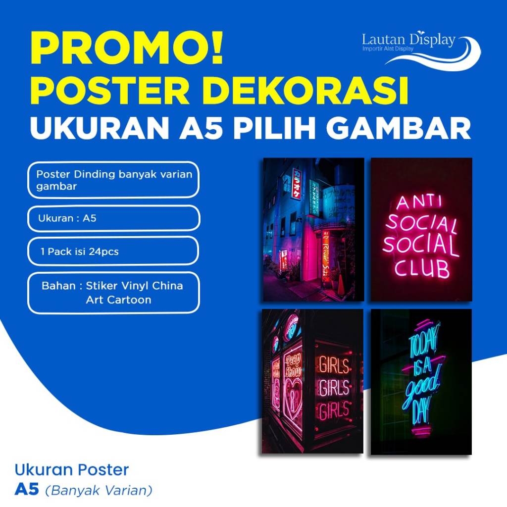 

Stiker / Poster Dinding Dekorasi Kamar Anak, Edukasi, Quotes, Aesthetic Tempel Tembok A5 Custom