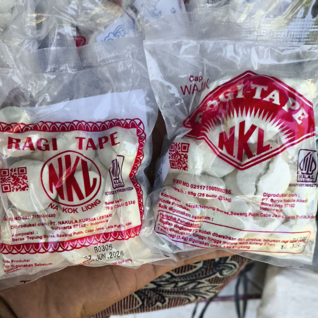 

Ragi Tape NKL Original 70Gr /85Gr Wajik