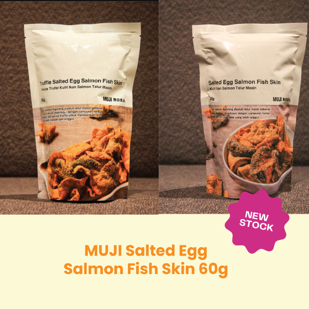 

Ready Stock Muji Truffle Salted Egg Salmon Fish Skin Ready Stock