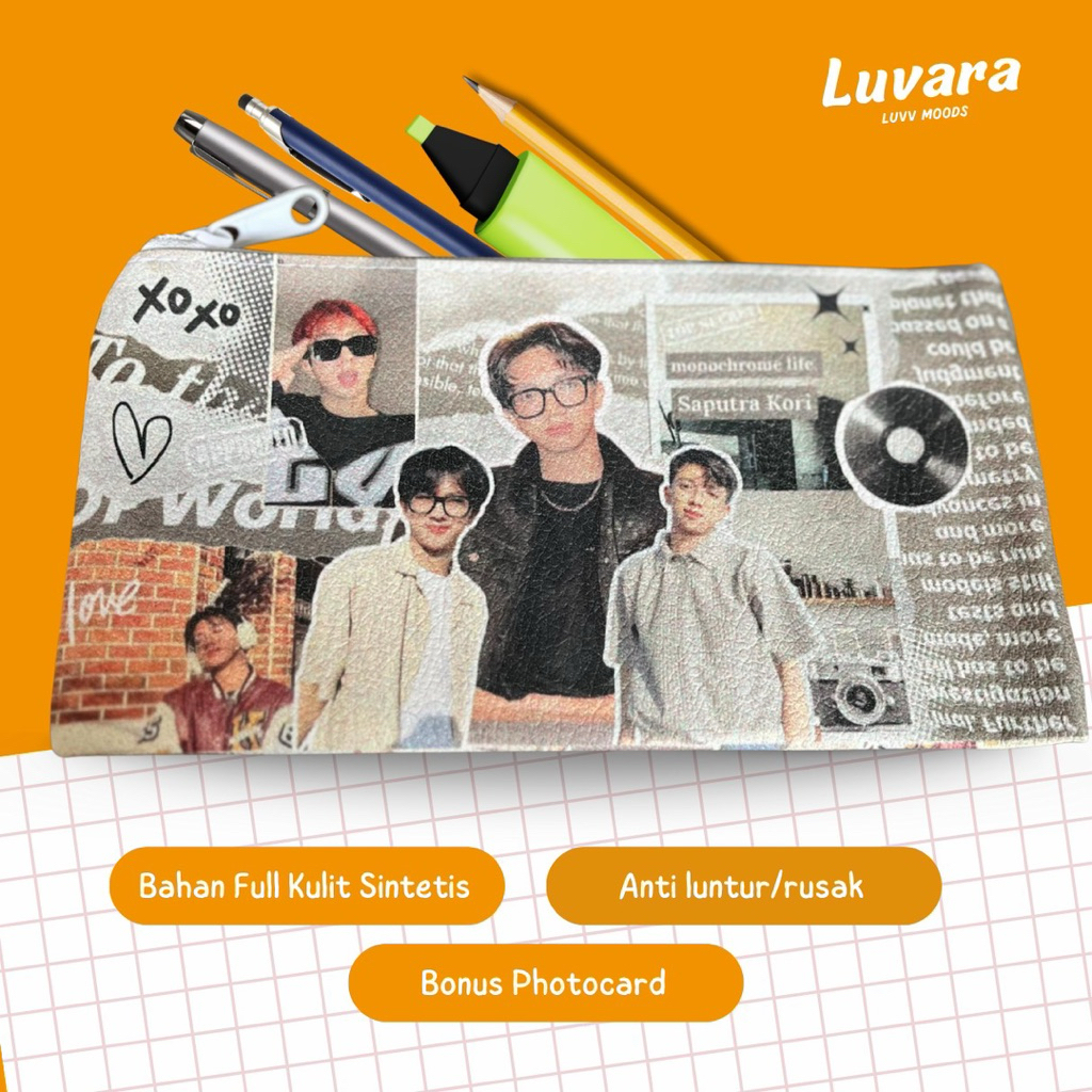 

Tempat Pensil Terbaru KORI Monochrome Bahan Kulit Sintetis Bonus Photocard