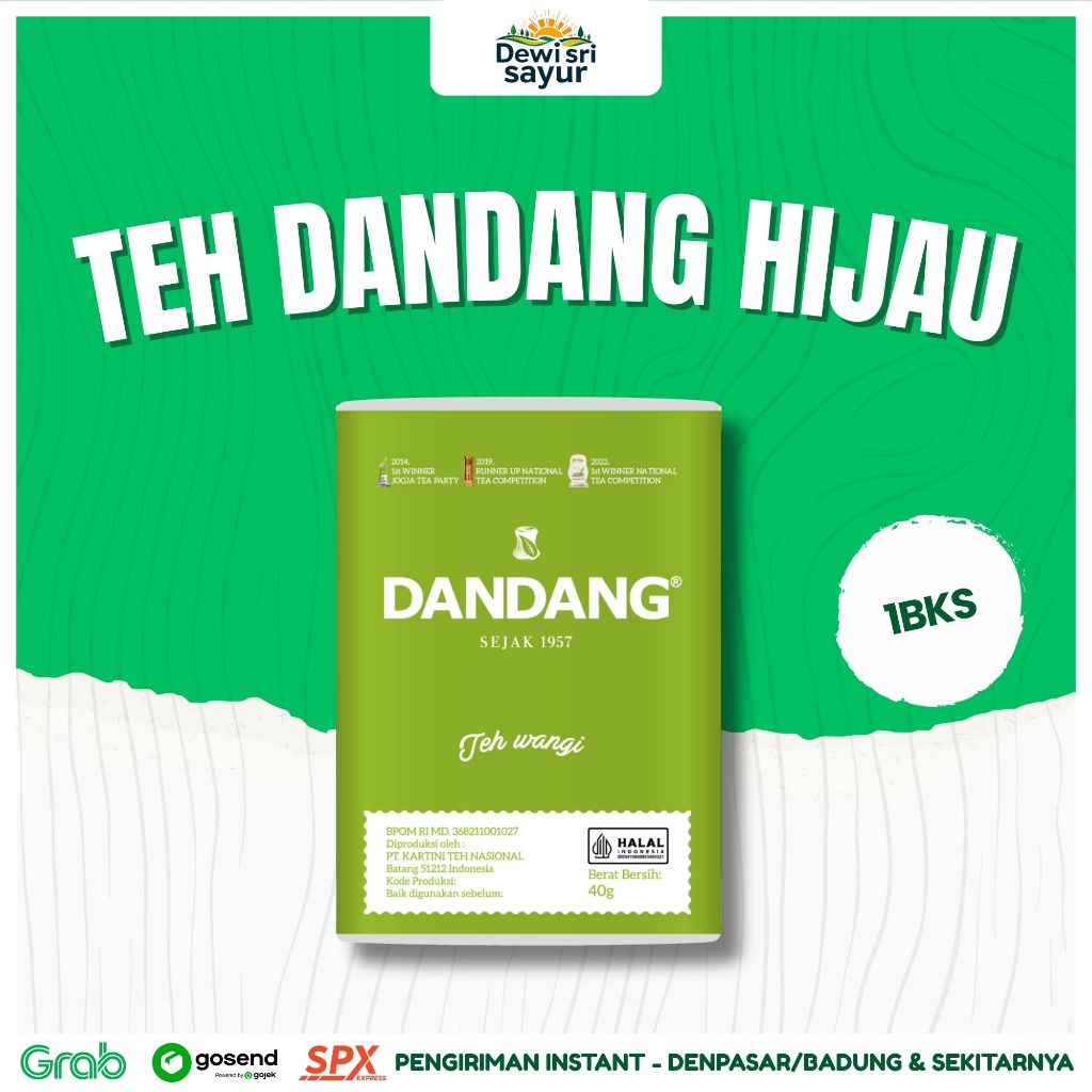 

Teh Dandang Hijau 1 Bks – Dewi Sri Sayur
