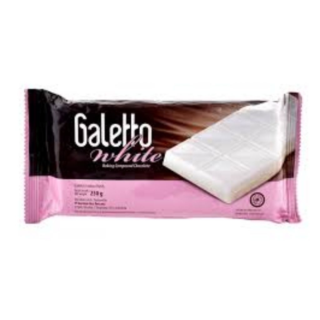 

Coklat Batangan Galetto warna putih 180g
