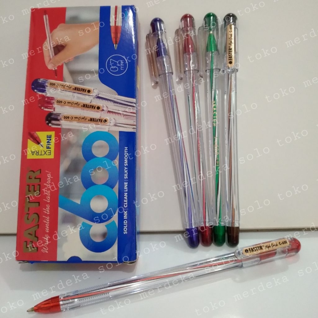 

Bolpoint Faster (tinta hitam)