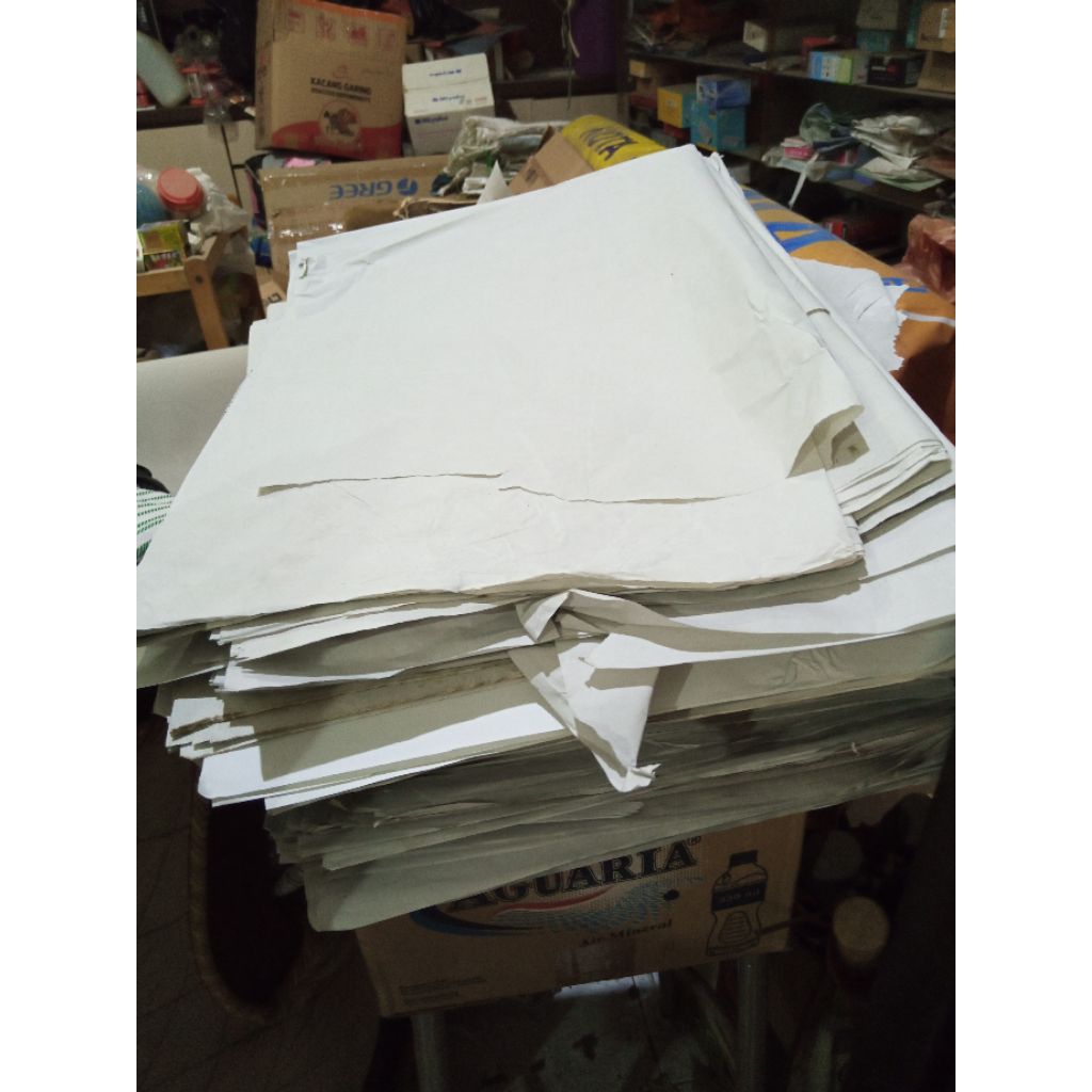 

kertas buram polos returan bahan dasar kertas koran