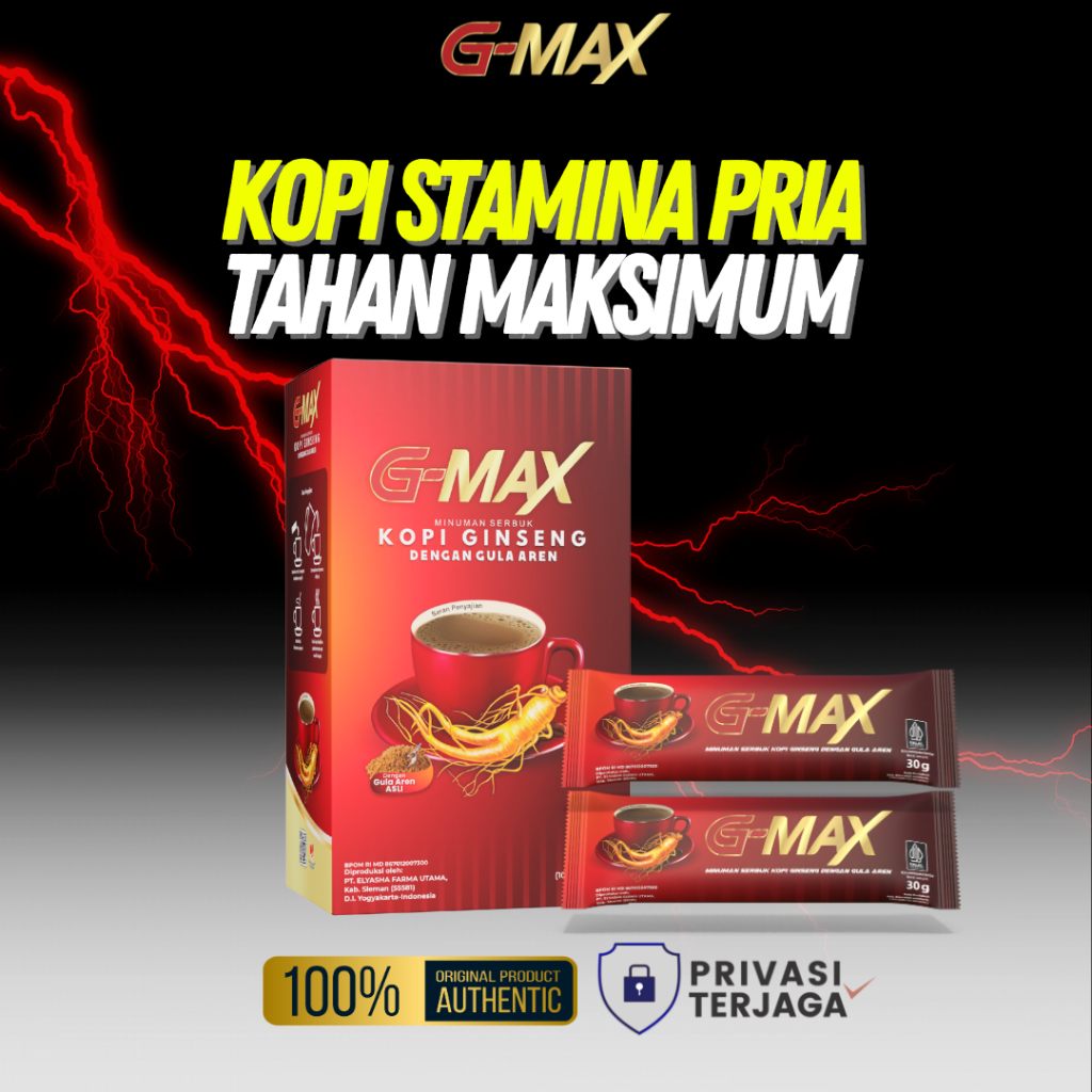 

Kopi G-MAX Coffe Ginseng Penambah Stamina Tahan Lama G MAX
