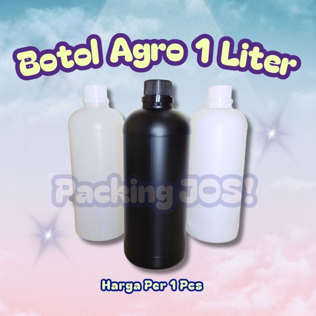 Botol Labor 1000ml Botol HDPE 1 Liter Botol Agro Kemasan Ekonomis 1L 1 L 1 Ltr
