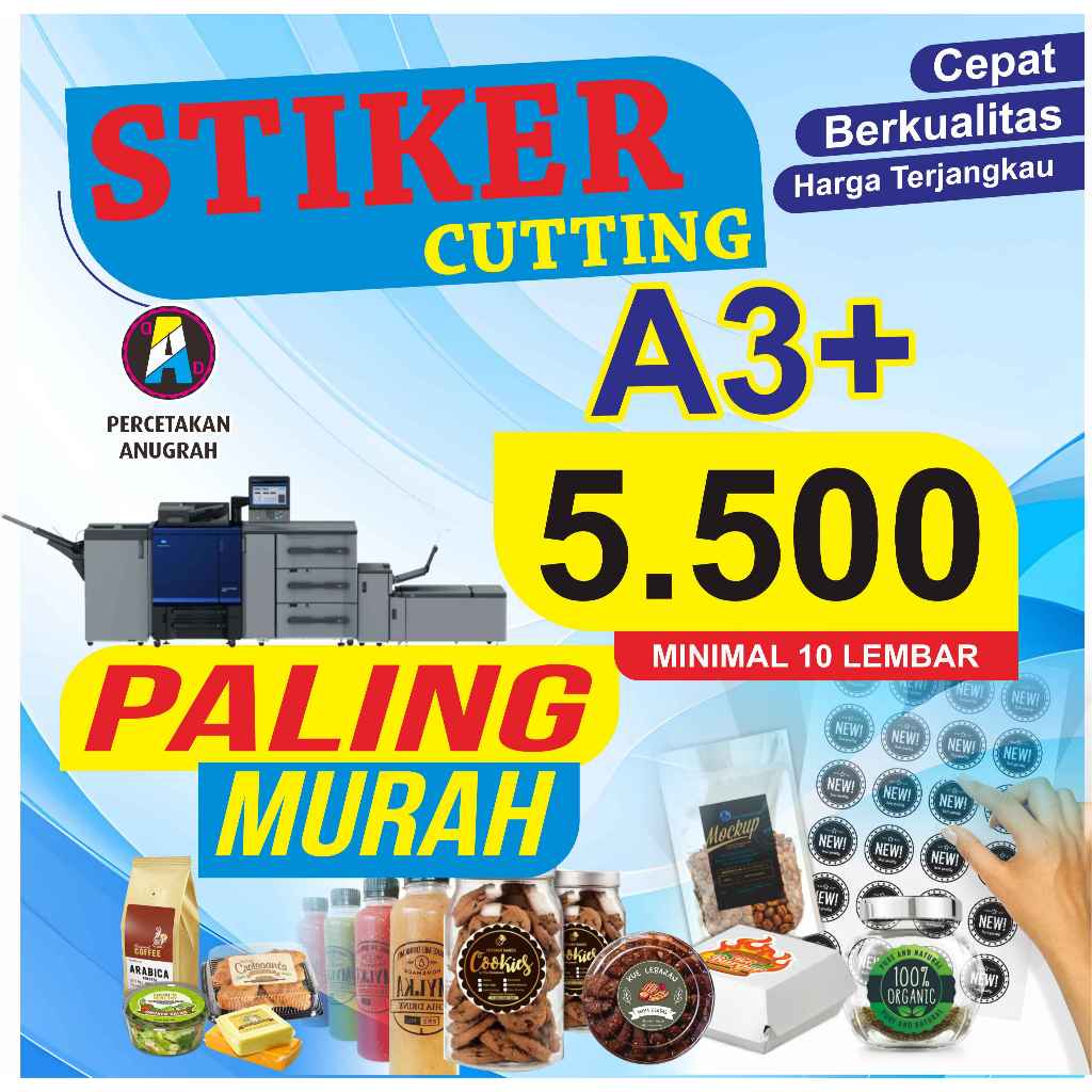 

Stiker Cutting A3 + PALING MURAH