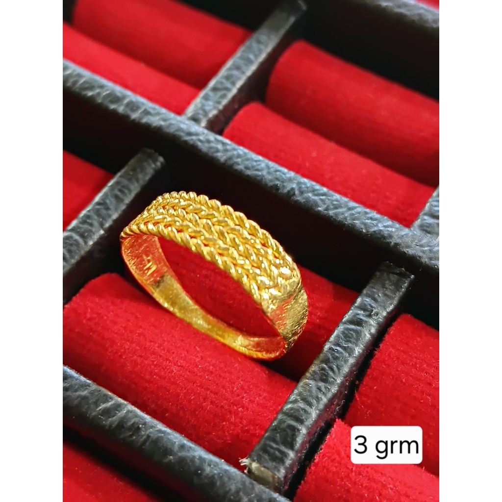 Cincin Pilin Emas LM 99,9% (24K)