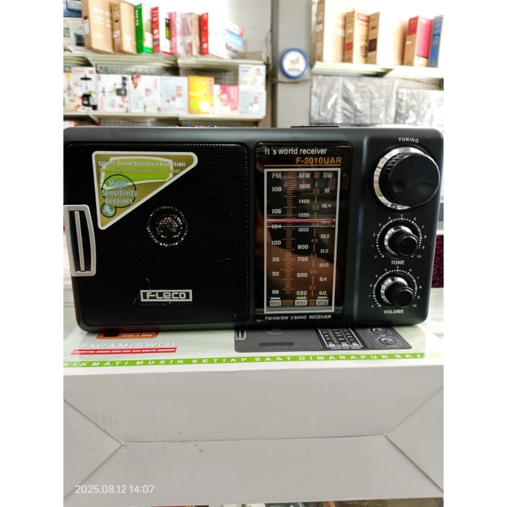 Radio Bluetooth Portable FLECO F-3010UAR 3 BAND FM-AM-SW / Radio Jadul