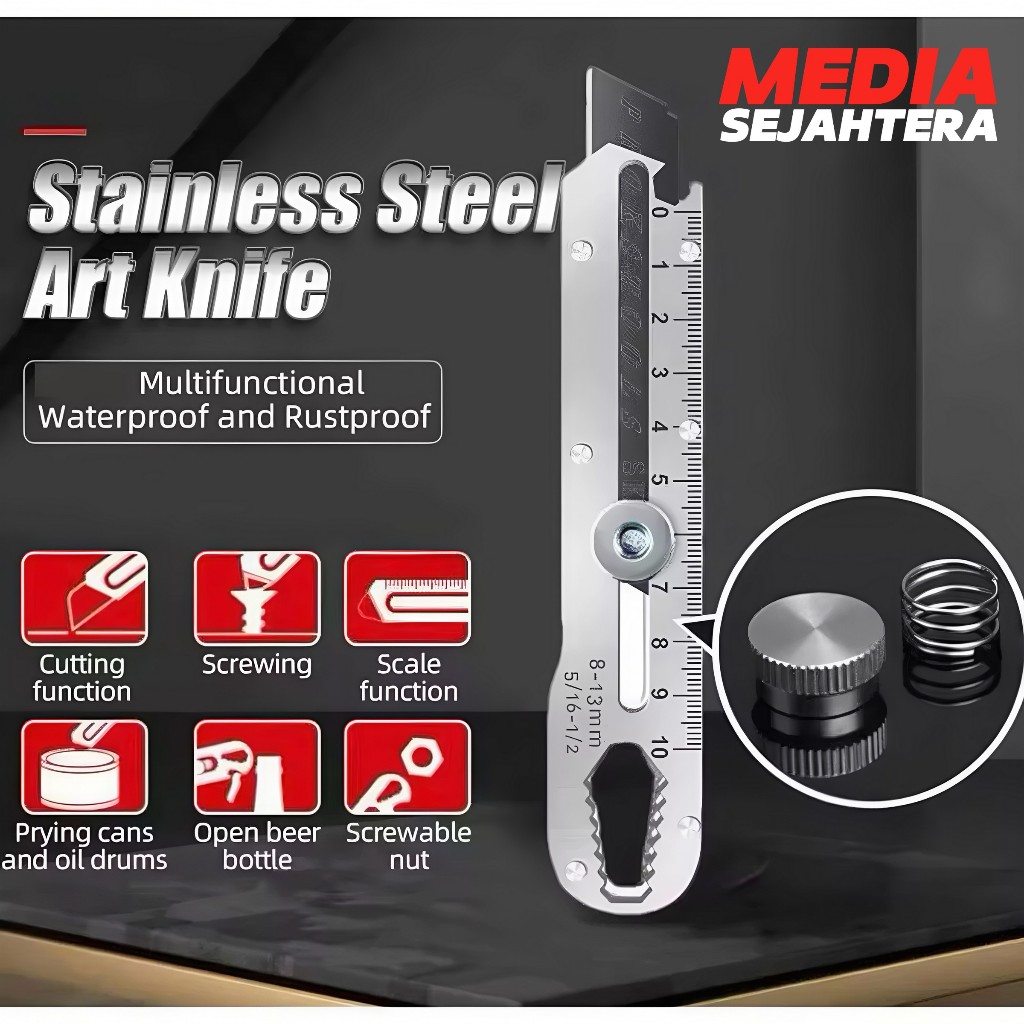 

Pisau Cutter Stainless Multi Funsi Cocok Untuk Teknisi