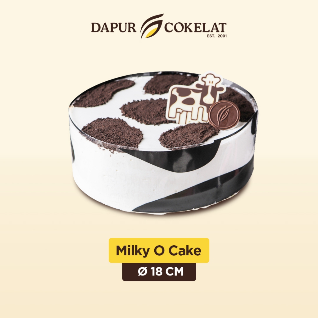 

DAPUR COKELAT - Milky O Cake D 18 | Kue Vanila Motif Sapi dengan Cream yang Lembut