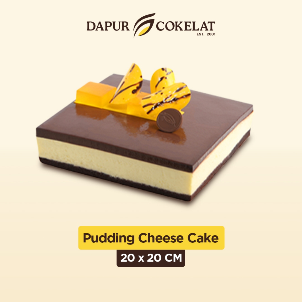 

DAPUR COKELAT - Pudding Cheese Cake 20x20 | Cheese Cake Mix Pudding Cokelat