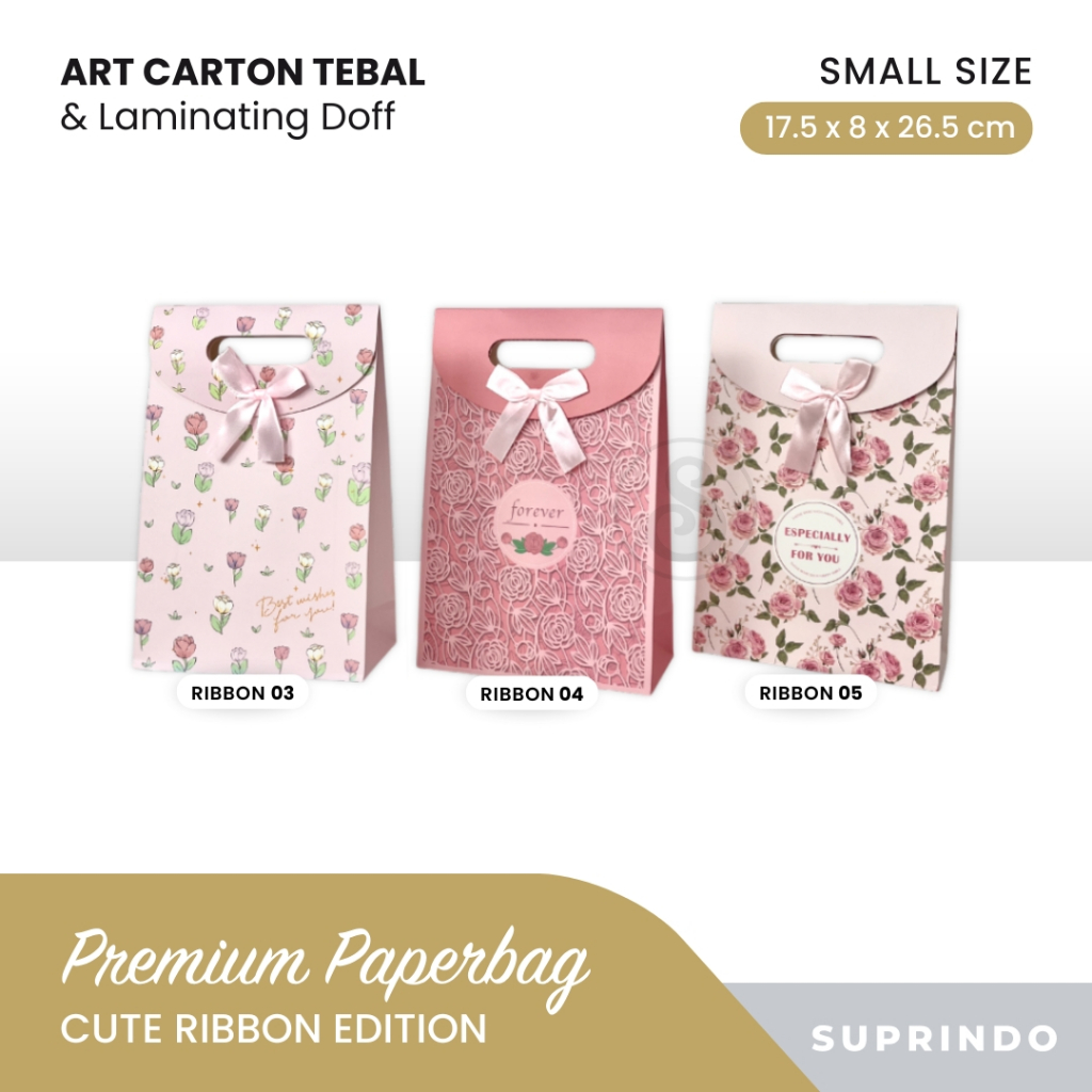 

Paper Bag Kecil Cute Ribbon (KS-01)