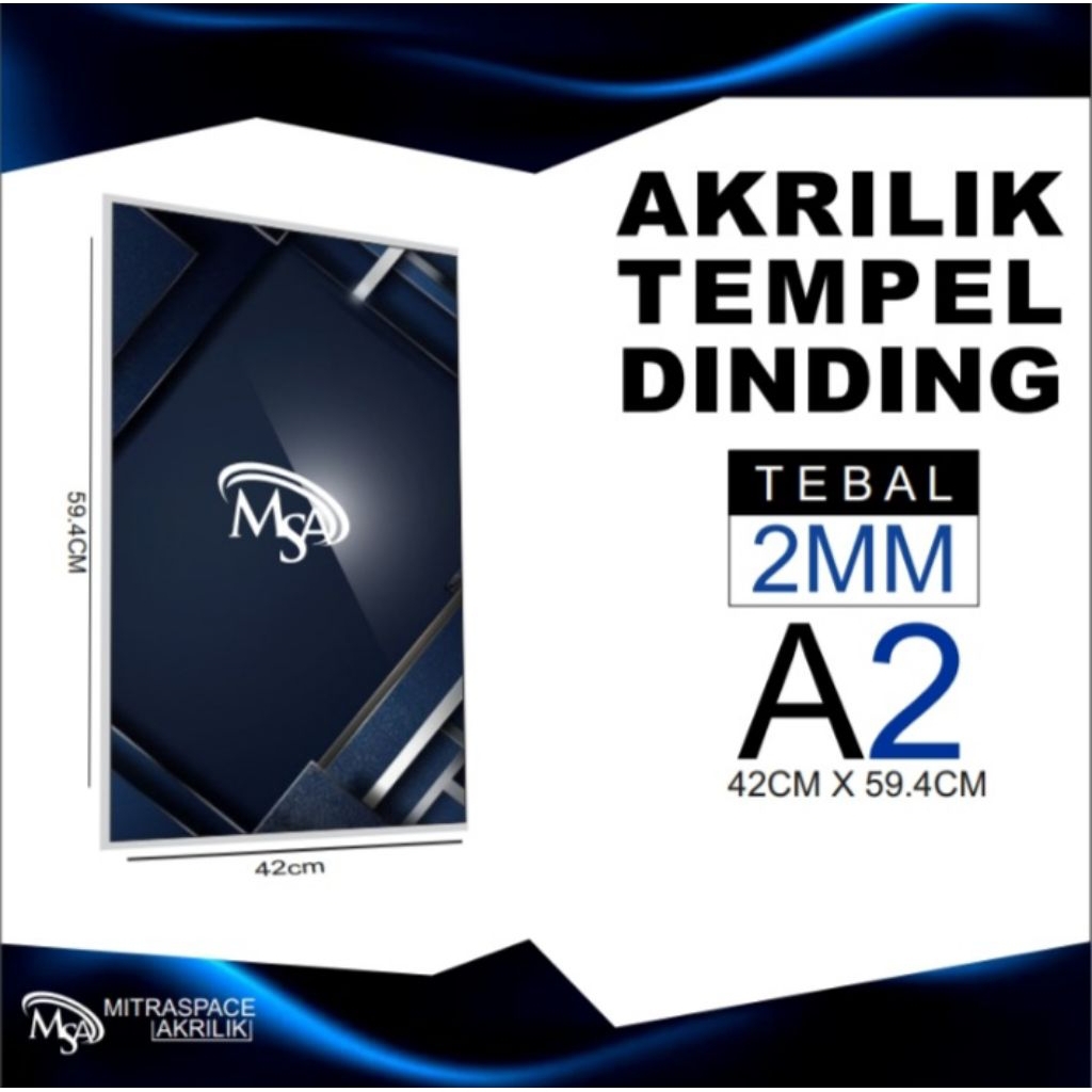 

TEMPAT BROSUR AKRILIK / AKRILIK TEMPEL DINDING / SIGN HOLDER A2 - POTRAIT - LANDSCAPE