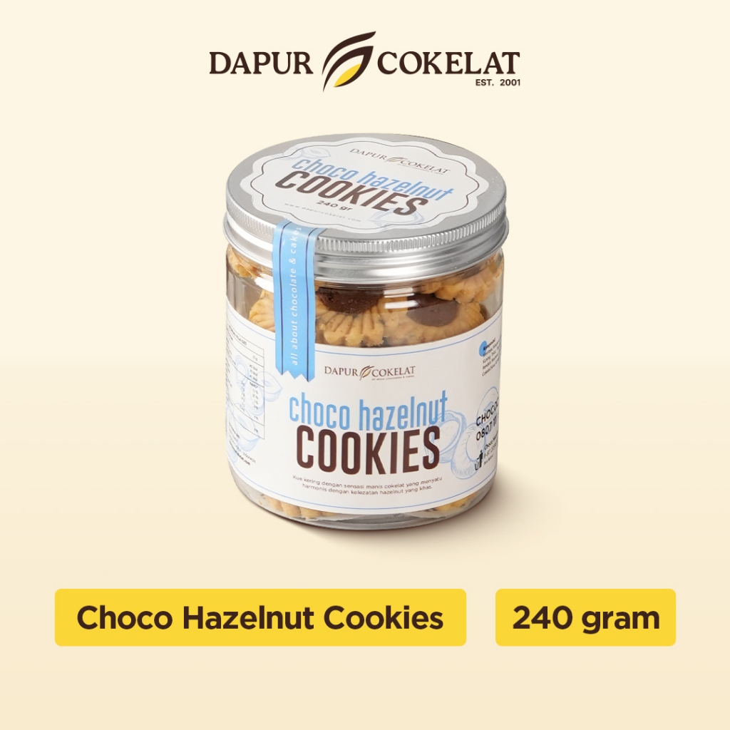 

DAPUR COKELAT - Choco Hazelnut Cookies | Kue Kering