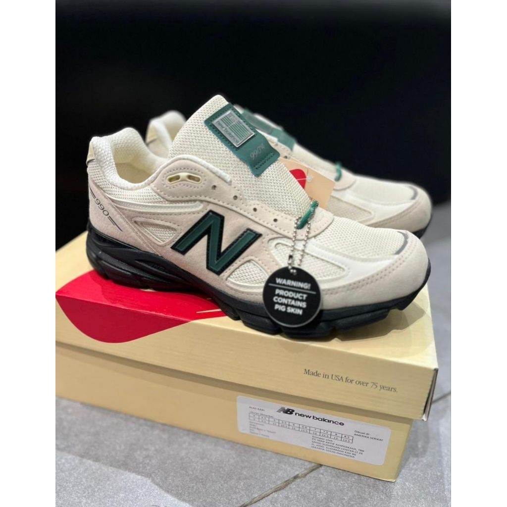 New Balance 990 v4 Macadamia NUT Made in USA Original BNIB Resmi
