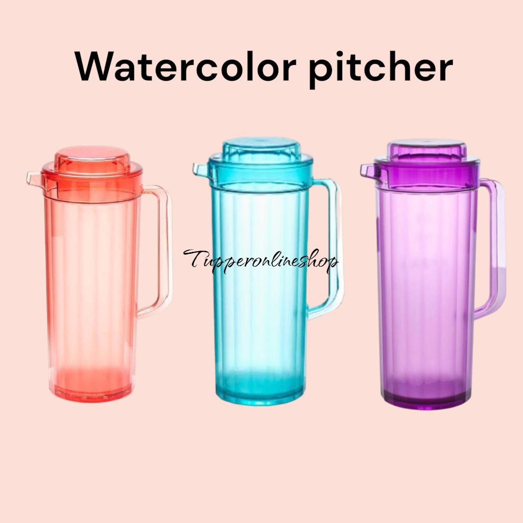 Watercolor pitcher tupperware ukuran 2 liter / teko tupperware