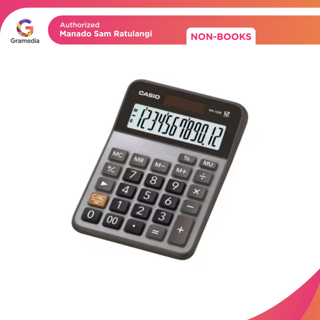 

Gramedia Manado-Kalkulator Casio Cal MX-120 B
