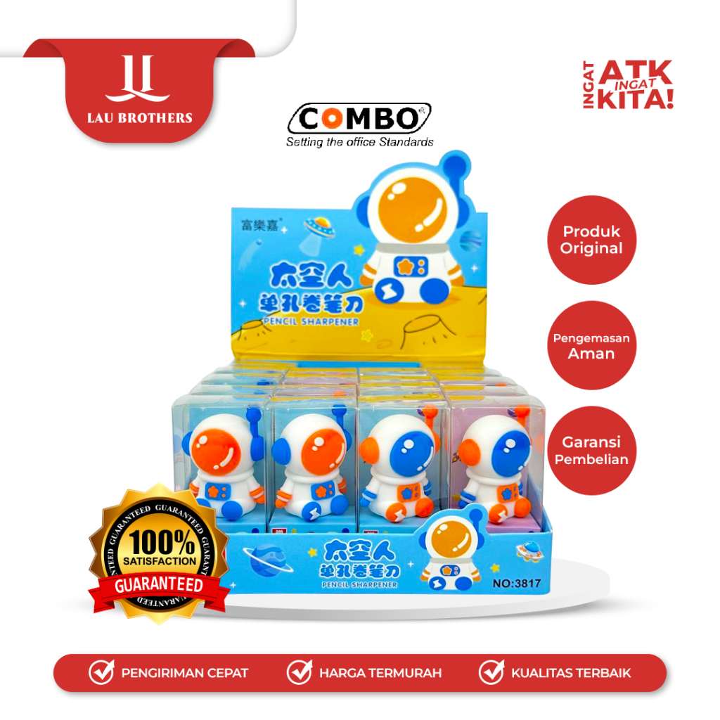 

COMBO RAUTAN TANGAN/ PENCIL SHARPENER ASTRONOT 3817 (1PC)
