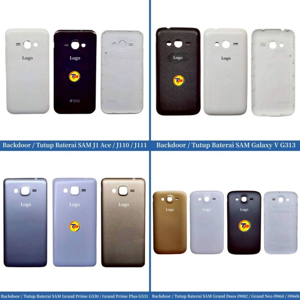 Backdoor - Tutup Baterai Samsung J1 Ace - J110 - J111 - Galaxy V G313 - Grand Prime G530 - Grand Pri