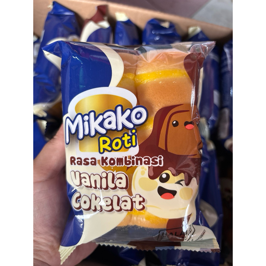 

roti mikako vanila cokelat 4pcs