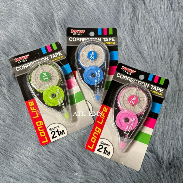 

Correction Tape / Pita Koreksi / Tipe X Roll Joyko CT 533 21x5mm Long Life