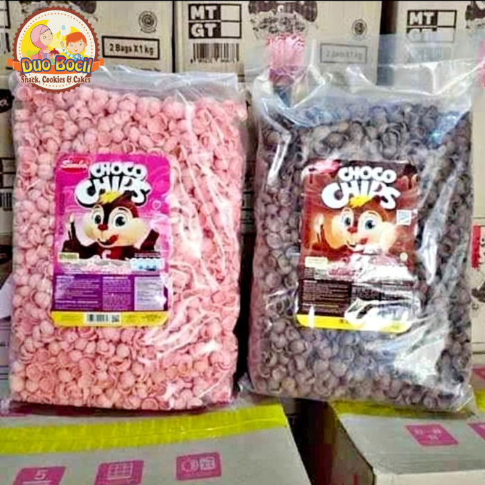

SEREAL SIMBA BULKY 950G (Ada 2 Rasa Cokelat / Strawberry) Sereal Choco Chips / Choco Crunch - Duo Bocil Snack