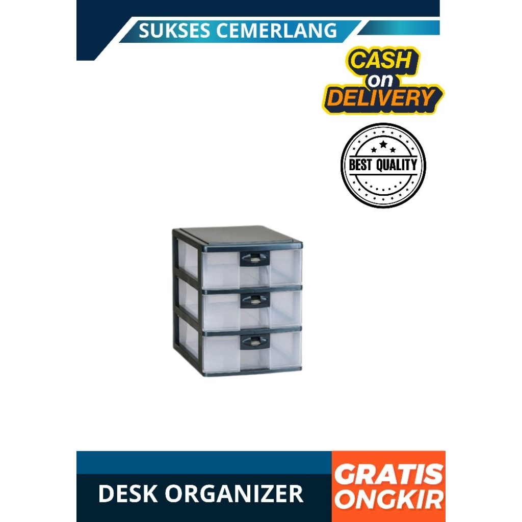 

[1PCS] rak laci A4 2/3/4/5 layer desk organizer laci susun serbaguna