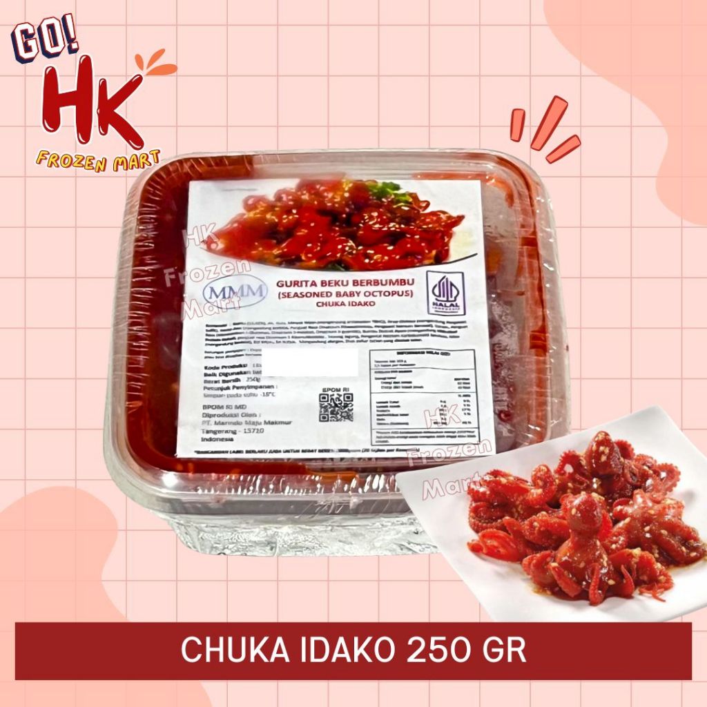 

INSTAN ONLY Chuka Idako 250gr | Baby octopus gurita beku berbumbu buat sushi premium HK FROZEN ART